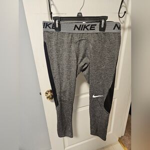 Nike Mens Charcoal and Black Leggings